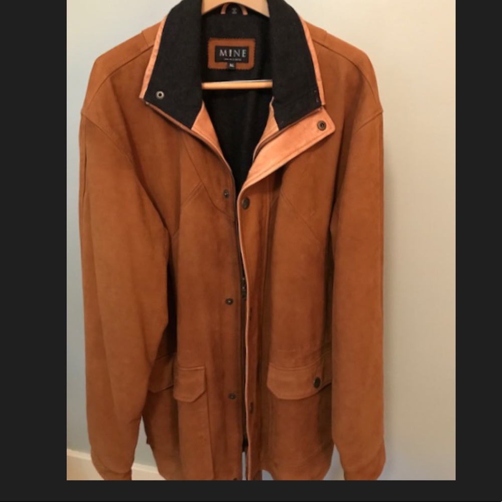 MINE Men’s Leather Jacket - like new!